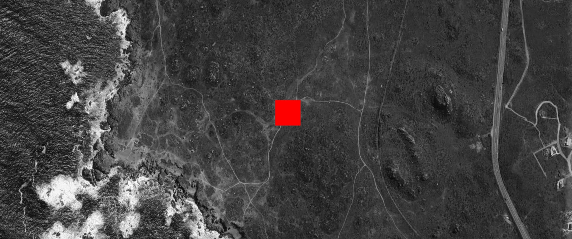 Satellite siting orthophoto of 180 House