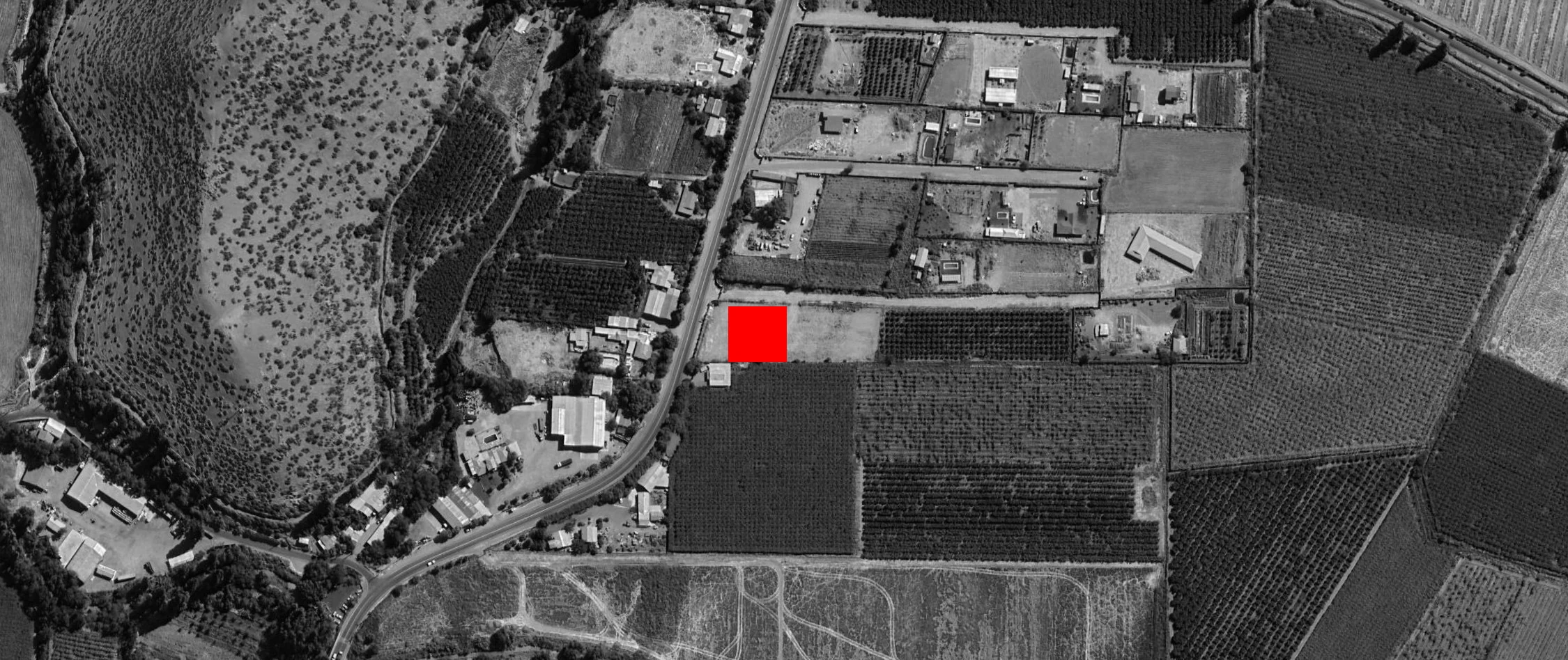Ortofoto de emplazamiento satelital de Casa Anillo