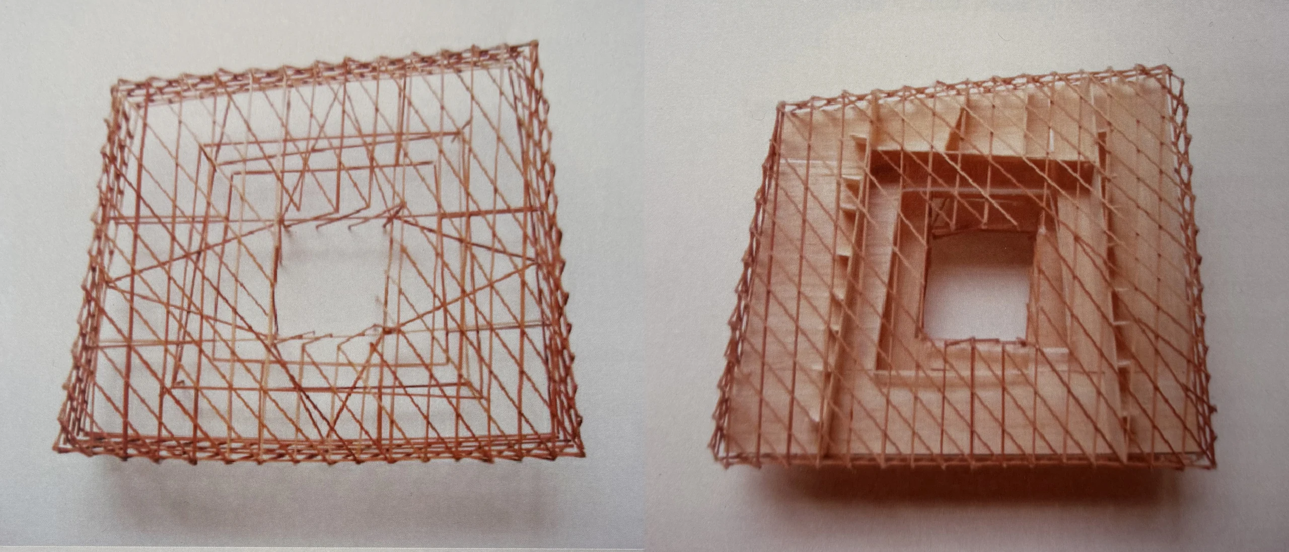 Maqueta física de masa anular introvertida