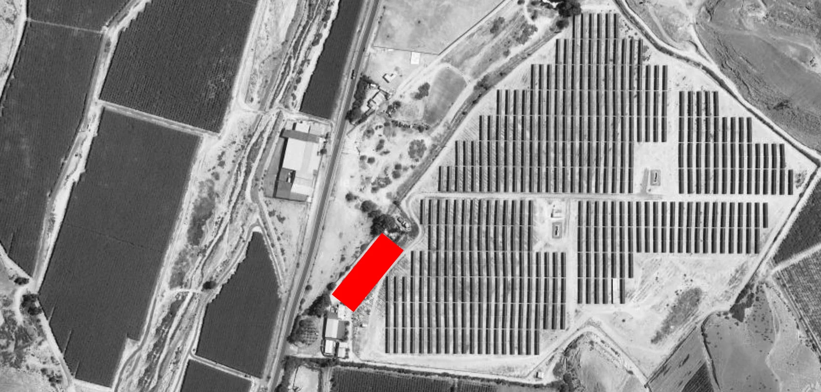 Ortofoto de emplazamiento satelital de Paseo del Ángulo Estacional