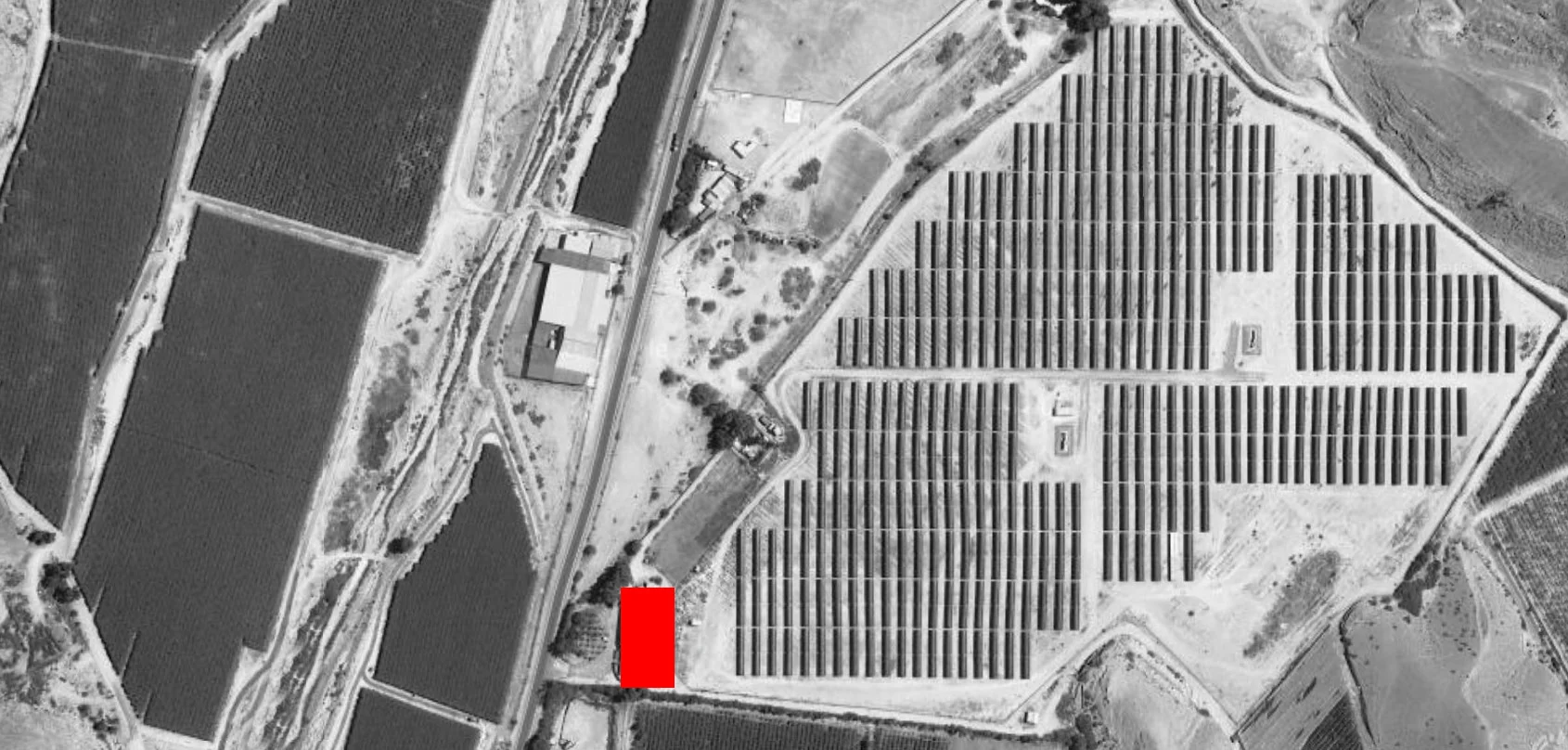 Ortofoto de emplazamiento satelital de Viña Revelado